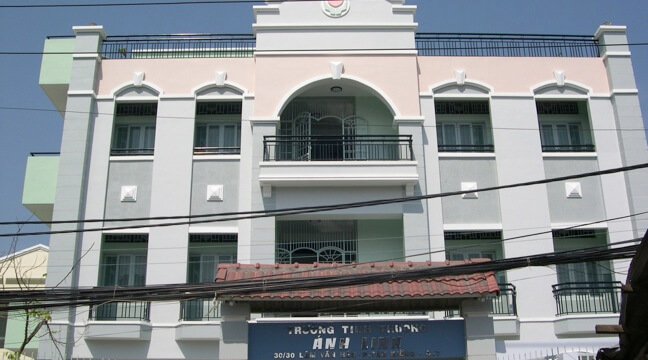 Exterior of Anh Linh School. Saigon HCMC Vietnam