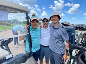 Board member Donny Chau and friends at 2022 Bridges to Learning Golf Tournament.