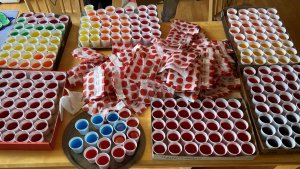 Jelly shots and egg rolls refresh the golfers at the 2022 Bridges to Learning Golf Tournament. Raising funds to educate impoverished children in Vietnam.